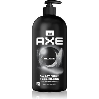 AXE Black душ-гел за лице, тяло и коса 900ml