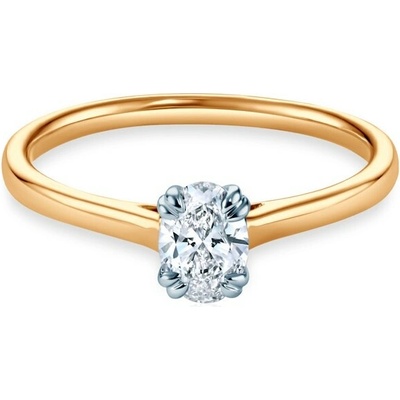 Savicki Zásnubný prsteň dvojfarebné zlato laboratórny diamant SAVR96118 YW LGD 050
