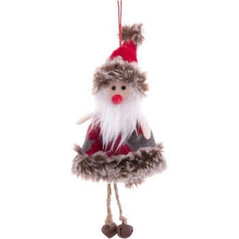 Casa Selección Текстилна коледна украса Santa - Casa Selección (118260)