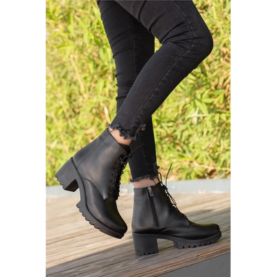 Moda Trend Дамски боти - Черни #361490 (361490_Черно)