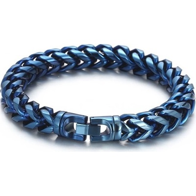 Impress Jewelry náramek z chirurgické oceli Blue Rourke Modrý 2311031357133277