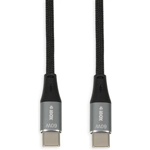 iBOX IKUTC USB-C кабел 60W 2m Черен (IKUTC2B)