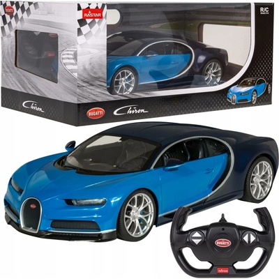 Rastar RC auto Bugatti Veyron Chiron RTR modrá 1:14