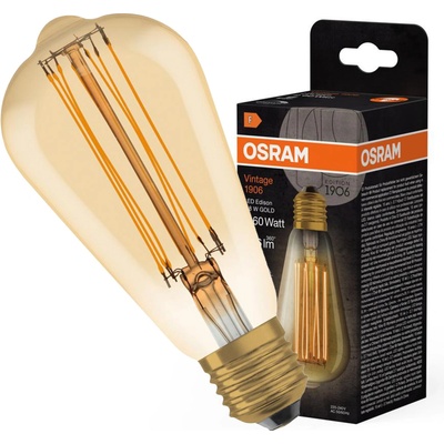 Osram LED žárovka Edison Vintage, 8,8 W, 806 lm, teplá bílá, E27