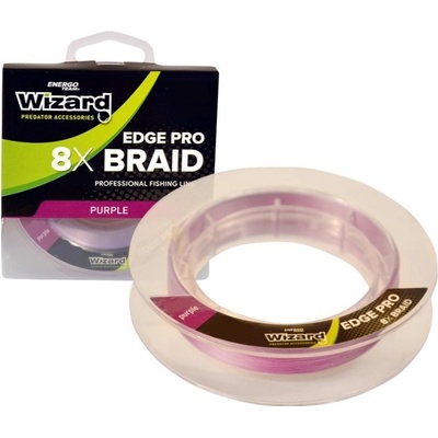 Wizard Pletená šnúra Edge Pro 8X Braid Fialová 0,23 mm 22,15 kg 150 m