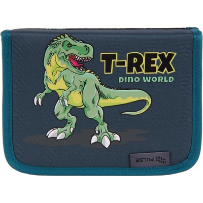 PULSE Ученически несесер Pulse - Dino world, 1 цип (122030)