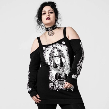 Image 1 of KILLSTAR дамски суитшърт KILLSTAR - Morning Bardot - Черен - KSRA004282