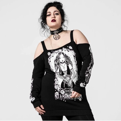 KILLSTAR дамски суитшърт KILLSTAR - Morning Bardot - Черен - KSRA004282