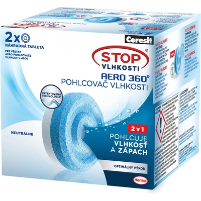 Ceresit Stop vlhkosti Aero 360° tablety 2 x 450g