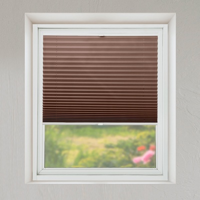 FOA Plisé roleta, s profilom Classic, Priesvitná, Kávová, P 023 65 x 210 cm
