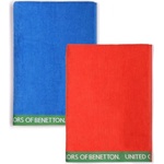 Benetton Хавлиена кърпа Benetton Towel 2 units - Green (Blue / Red)