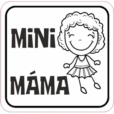 Koženkový štítok Koženkový štítok- mini MÁMA II (CZ) Materiál/farba: Biela koženka