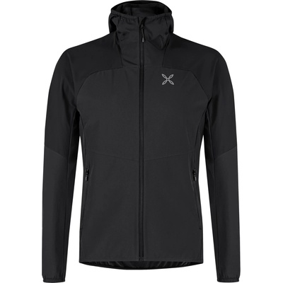 Montura Мъжко софтшел яке Montura Rise Hooded Jacket Softshell jacket - Black (003-3201-0113)