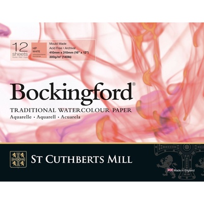 St Cuthberts Mill Bockingford H. P. Скицник 12 41 x 31 cm 300 g White (T45330001011E)