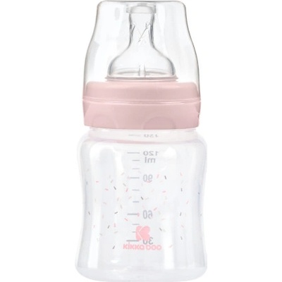 KikkaBoo dojčenská fľaša Hippo Dreams Pink 120ml