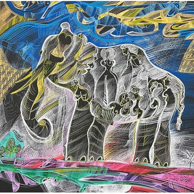 Luka Brase – Sri Lanka Mood, 2024, 50x50cm