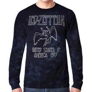 Liquid blue тениска метална мъжки Led Zeppelin - САЩ ОБИКОЛКА '77 - LIQUID BLUE - 12814