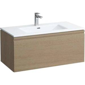 Laufen Pro S - Шкафче с умивалник, 100x50 см, 1 чекмедже, светъл дъб H8609654791041 (H8609654791041)