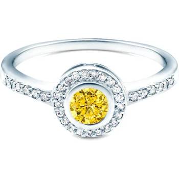 Image 1 of SAVICKI Годежен пръстен savicki: бяло злато, жълт сапфир