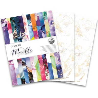 P13 Blok kreativních papírů Marble A5