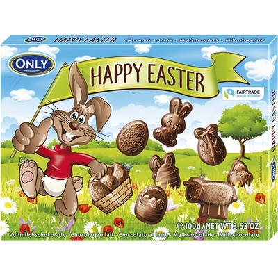 Only Happy Easter figurky z mléčné čokolády 100 g