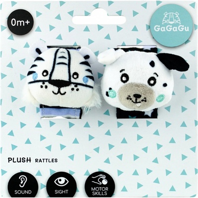 Tm toys GAGAGU Plyšové chrastítko na ruku Tygr Štěně