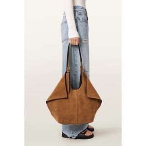 AllSaints шопинг чанта дамска от велур ARA (W338XC)