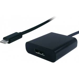 Roline Адаптер Roline 12.99. 3220, от USB Type C(м) към DisplayPort(ж), черен