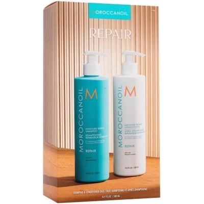 Moroccanoil Repair Duo подаръчен комплект: шампоан 500 ml + балсам(кондиционер) 500 ml за жени