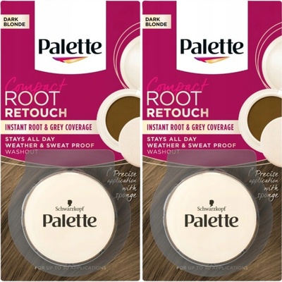 Palette Root Retouch Tmavě Blond Korektor pro Zakrytí Odrůstů 3g x2