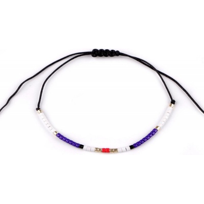 Prima-obchod Náramek shamballa s rokajlem, barva 4 borůvková 120560