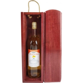 Дървена кутия за бутилка вино 750 мл в цвят махагон (5090)