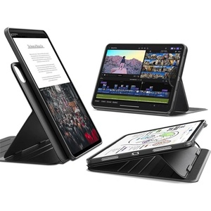 ESR IPAD Pro 11 (2024) ESR FLIP HYBRID силиконов протектор за телефон, активен FLIP, държач за молив, ЧЕРЕН GP-178809 (GP-178809)