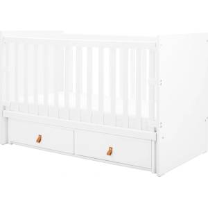 Kikkaboo Бебешка кошара с 2 чекмеджета Kikkaboo - Hollee, White (31003040012)