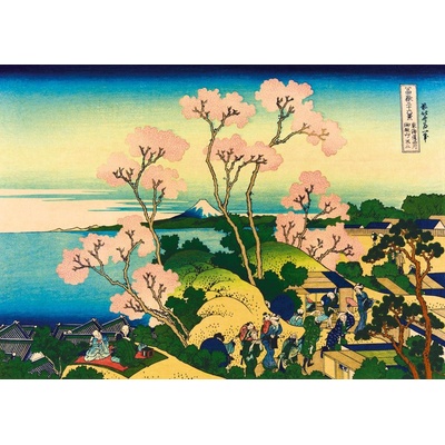 BlueBird Katsushika Hokusai Shinagawa na Tokaido 1832 1000 dílků