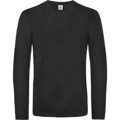 B&C pánske tričko s dlhým rukávom TU07T black