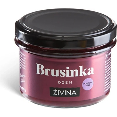 ŽIVINA Brusinka na portském víně džem 220 g – Zboží Dáma