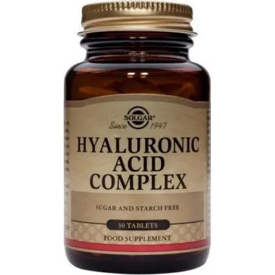Solgar Хранителна добавка ХИАЛУРОНОВА КИСЕЛИНА комплекс , Solgar Hyaluronic Acid Complex 30tabs