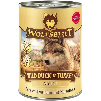 Wolfsblut Wild Duck & Turkey Adult kačica a morka 395 g