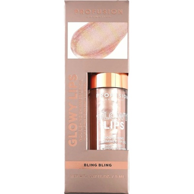 Profusion hydratační třpytivý olej na rty Glowy Lips Bling Bling 5 ml