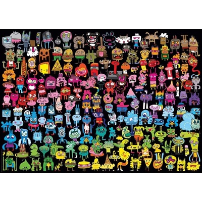 Heye 1000 dielov Jon Burgerman Doodle Rainbow
