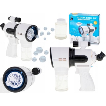 Pistole na výrobu mýdlových bublin bílá