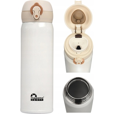 Majestic Sport termohrnek s náustkem termoska dvojitá stěna 450 ml černá