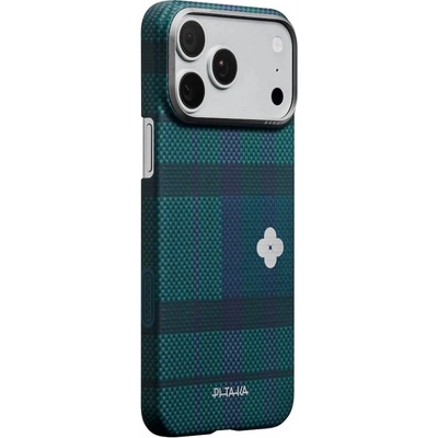 PITAKA Кевларен кейс с MagSafe за iPhone 17 Pro Max - Pitaka Flora in Grid Forest Dawn Edge Ultra Slim Aramid Fiber Case Limited Edition (FG1701PM)