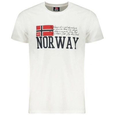 Norway 1963 pánské tričko s krátkým rukávem bílé