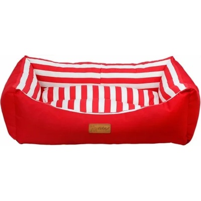 DUBEX TARTE - X Large - меко легло, 95 x 70 x 22 см - червено райе, Турция - 51053