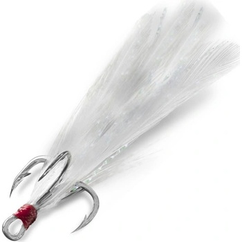 Delphin B!RD Hook TRIPLE bílá pírka vel.10 3 ks