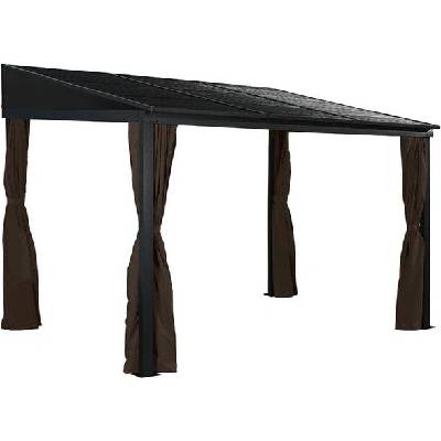 Sojag Portland nástěnná pergola 10x12 288x367x240 cm antracit