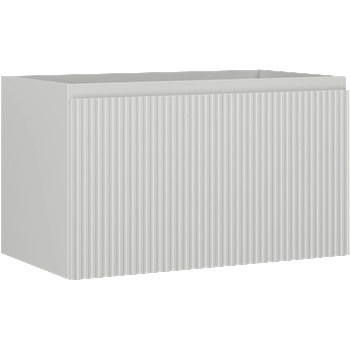 Mexen Rivel шкафче под мивка 80 см, 1 чекмедже, оребрено, сив мат - 91A20-08047-1-BF62 (91A20-08047-1-BF62)