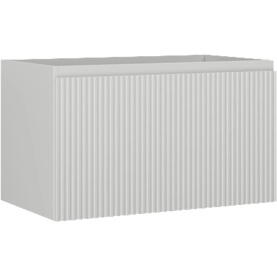 Mexen Rivel шкафче под мивка 80 см, 1 чекмедже, оребрено, сив мат - 91A20-08047-1-BF62 (91A20-08047-1-BF62)